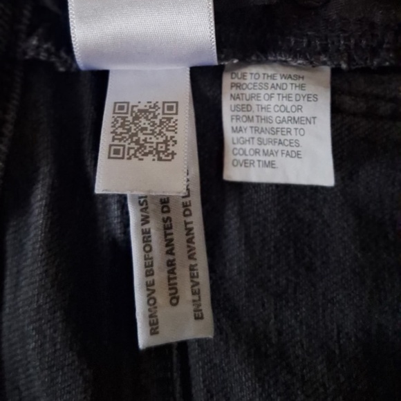 High Rise Madewell Cali Demi-Boot Jeans Black Sz 25 Raw Hem Crop Flare Denim - Picture 14 of 14